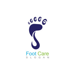 Foot Care Logo Template Design Vector, Emblem, Concept Design, Creative Symbol, Icon