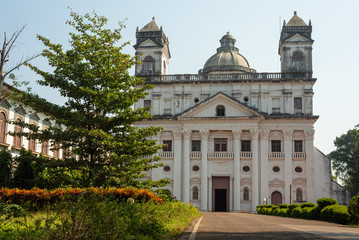 View of St. Cajetan Church, a World heritage site at Old Goa, Goa. - obrazy, fototapety, plakaty