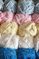 yarn / Wool in all kinds of colors for knitting. Soft and cozy wool.