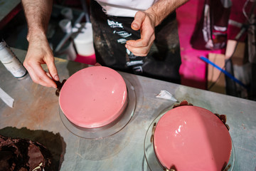 confectionery, hand made chocolate and cake production, professional cuisine