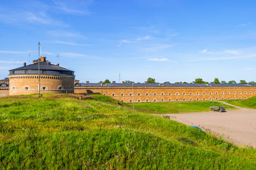 Landscape view to Karlsborg's fortress in Sweden