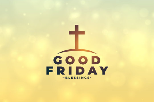 Good Friday Concept Background With Cross Symbol