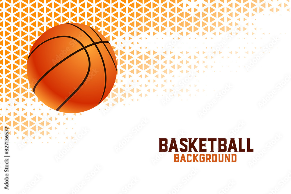 Poster basketball championship tournament background with triangle patterns