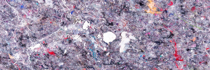 Painter fleece with spots of paint. Panoramic background © kelifamily