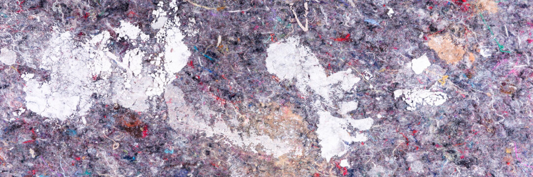 Painter fleece with spots of paint. Panoramic background