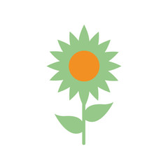 Isolated natural flower flat style icon vector design