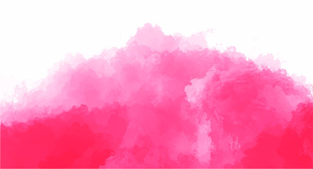 Pink watercolor background for your design, watercolor background concept, vector.
