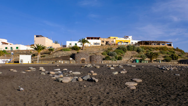 Stop in Ajoy auf Fuerteventura in der Abendd&auml;mmerung