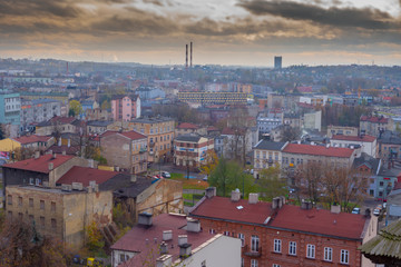 Będzin Poland 03 November 2019 Castle in Bedzin and Landscape from the castle