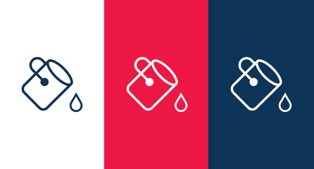 Bucket and water icon vector © HM Design