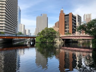 Fototapeta premium canals across in Tokyo