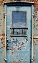 old window with shutters