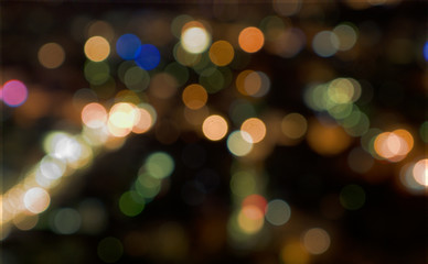 Obraz premium Color circles in the lens blur zone