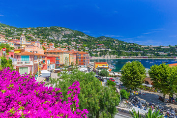 Villefranche sur Mer, France. Seaside town on the French Riviera.