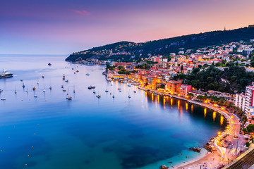Villefranche sur Mer, France. Seaside town on the French Riviera