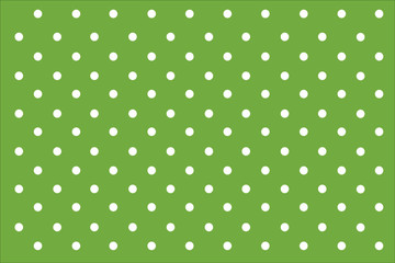 Green Pastel polka dots background.