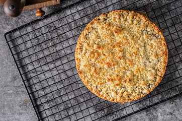 Rustic pie with forest fruit
