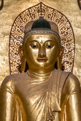 Standing Buddha statue at Ananda Pagoda