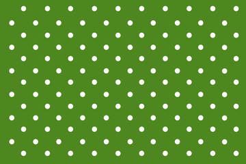Green Pastel polka dots background.