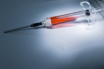 jeringa y aguja de infusión intramuscular e intravenosa para vacunas e infiltración de...