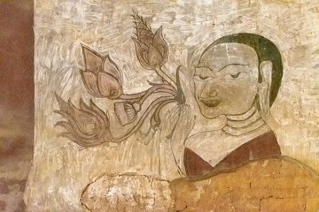 Wall paining at Sulamani Temple
