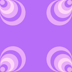 circle on purple background. vector illustration