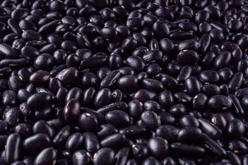 fresh organic natural beans on a white background
