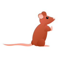 Cute mice icon. Cartoon of cute mice vector icon for web design isolated on white background