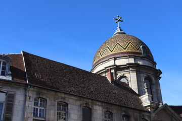 Chapelle Notre Dame du refuge vue de l'extérieur construite en 1739 - ville de Besançon -...