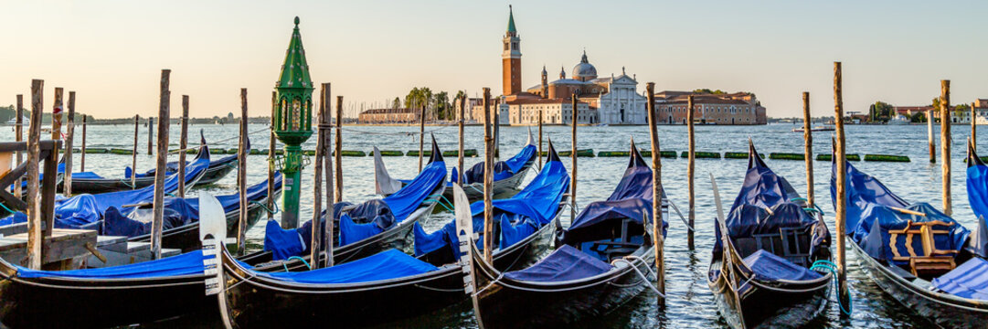 Venice gondolas