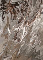brown artistic splashes. Abstract rough painting color texture. Modern futuristic pattern. Multicolor dynamic background. Fractal artwork for creative graphic design