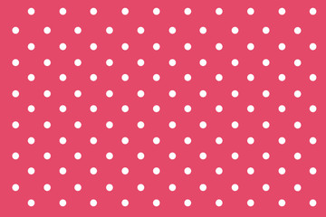 Pink Pastel polka dots background.