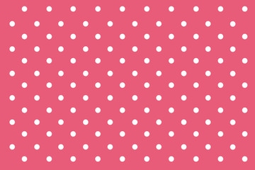 Pink Pastel polka dots background.