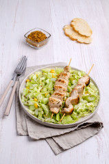 Roast kebab meat