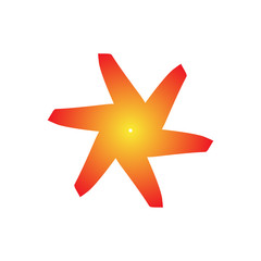 Obraz premium fire star illustration