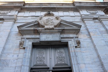 Obraz premium Eglise Saint Maurice de Besançon construite au 18 ème siècle vue de l'extérieur - ville de Besançon - Département du Doubs - Région Bourgogne Franche Comté - France