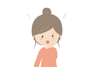 Young woman rejoicing