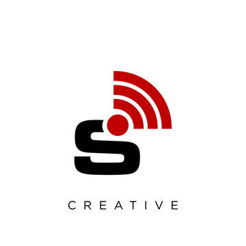 s wifi logo design vector