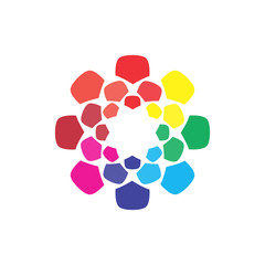 circle logo vector illustration