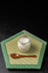 豆乳プリン　Home made pudding of Japanese tea 