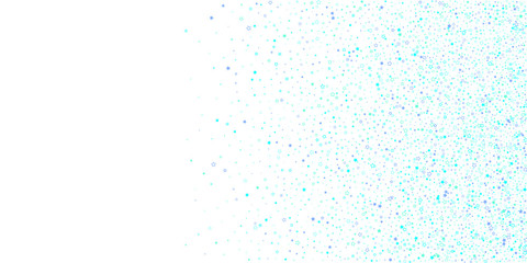 Blue, cyan, turquoise glitter stars confetti