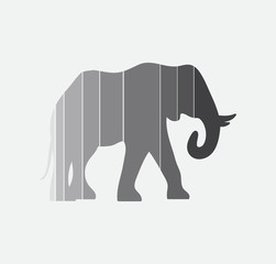 elephant isolated on white background