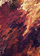 Bright artistic splashes. Abstract rough painting color texture. Modern futuristic pattern. Multicolor dynamic background. Fractal artwork for creative graphic design