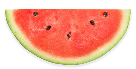 watermelon isolated on white clipping path