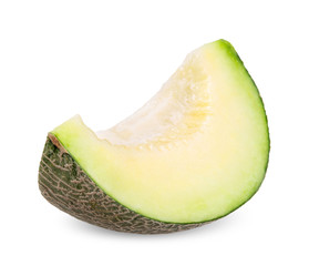 slice melon isolated on white