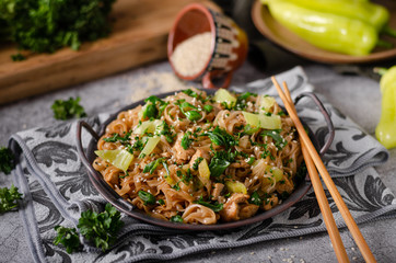 Delicious homemade Pad Thai
