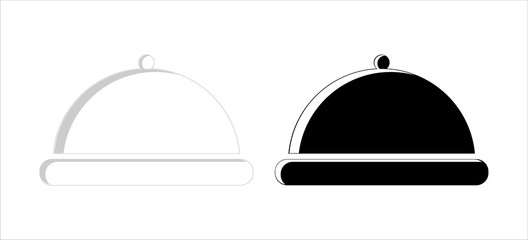 cloche, silver dish cover icon