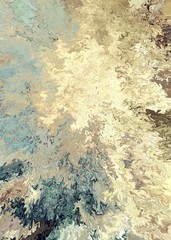 Bright artistic splashes. Abstract rough painting color texture. Modern futuristic pattern. Multicolor dynamic background. Fractal artwork for creative graphic design