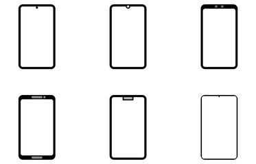 flat icon.mobile phone vector.smartphone blank display