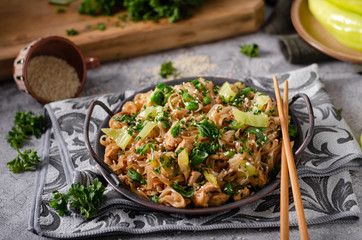 Delicious homemade Pad Thai